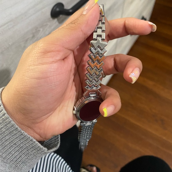 BRAND NEW SILVER Tone Rhinestone Round Watch Women - Picture 4 of 7